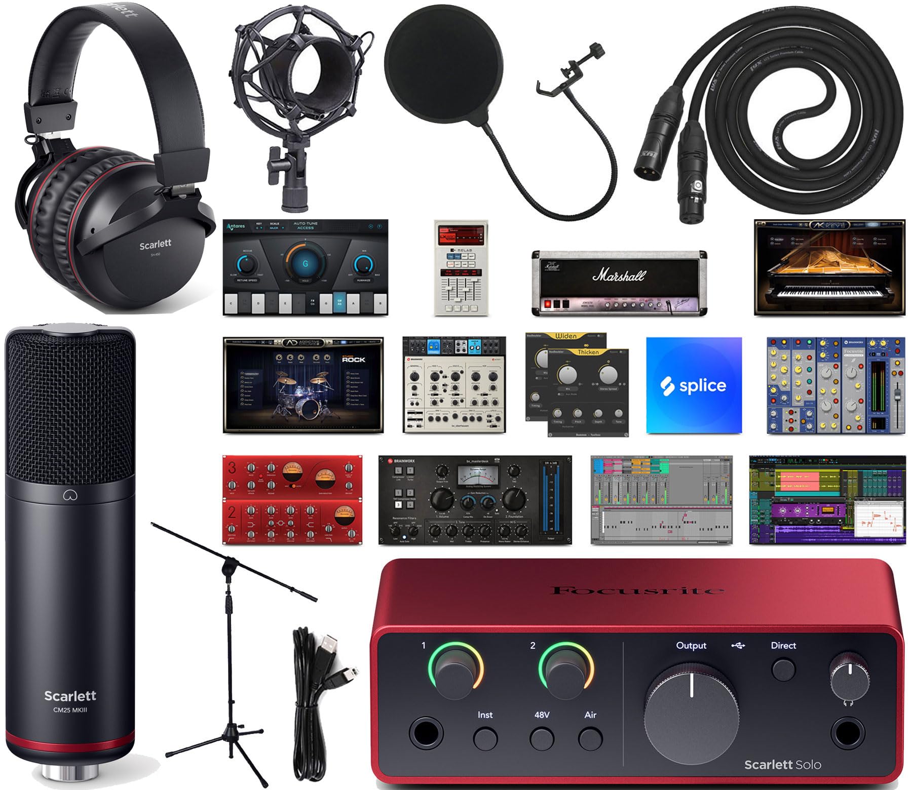 Focusrite Scarlett Solo Studio 4th Gen 2x2 USB Audio Interface