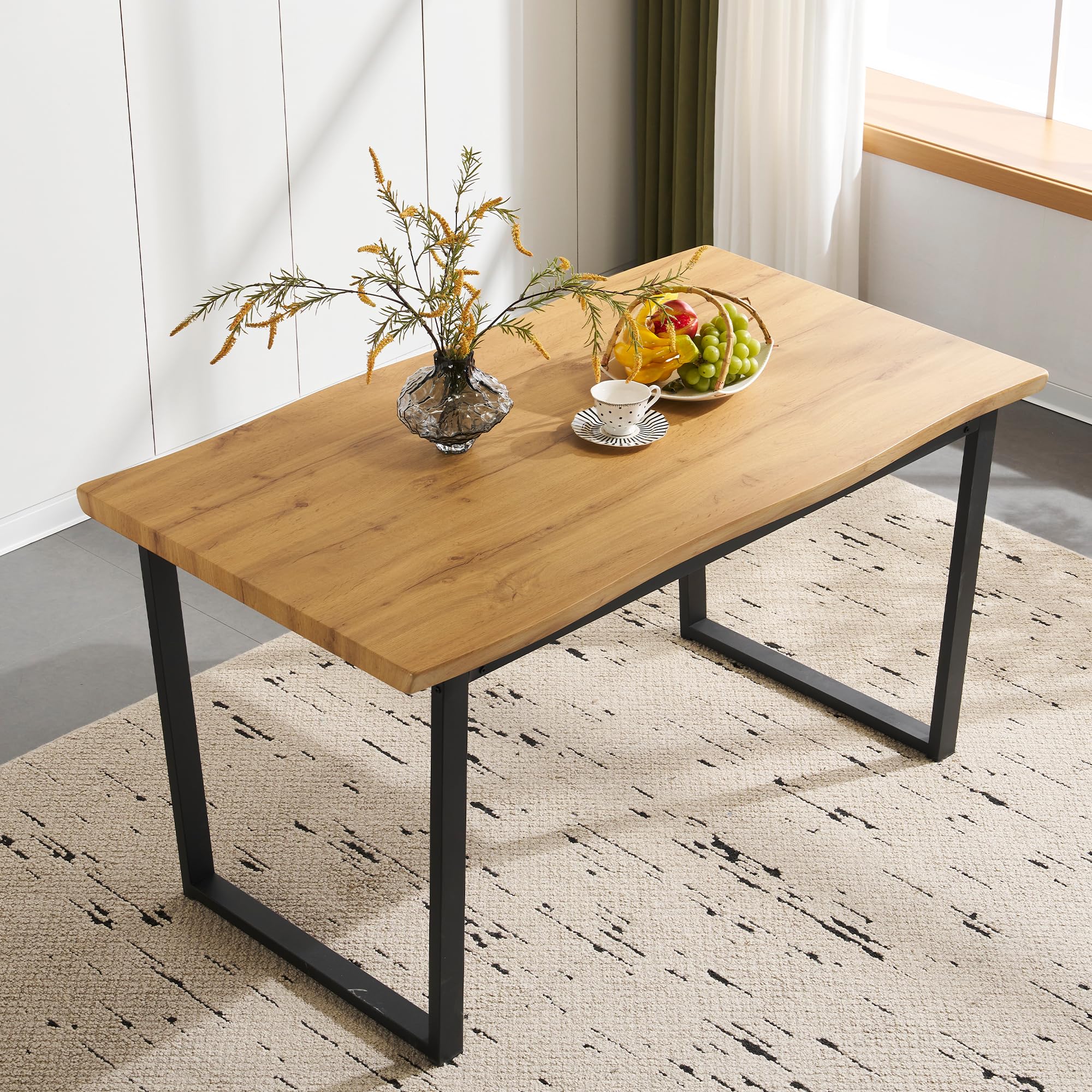 Amazon｜オーエスジェイ(OSJ) ダイニングテーブル 4人 幅140×奥行き80