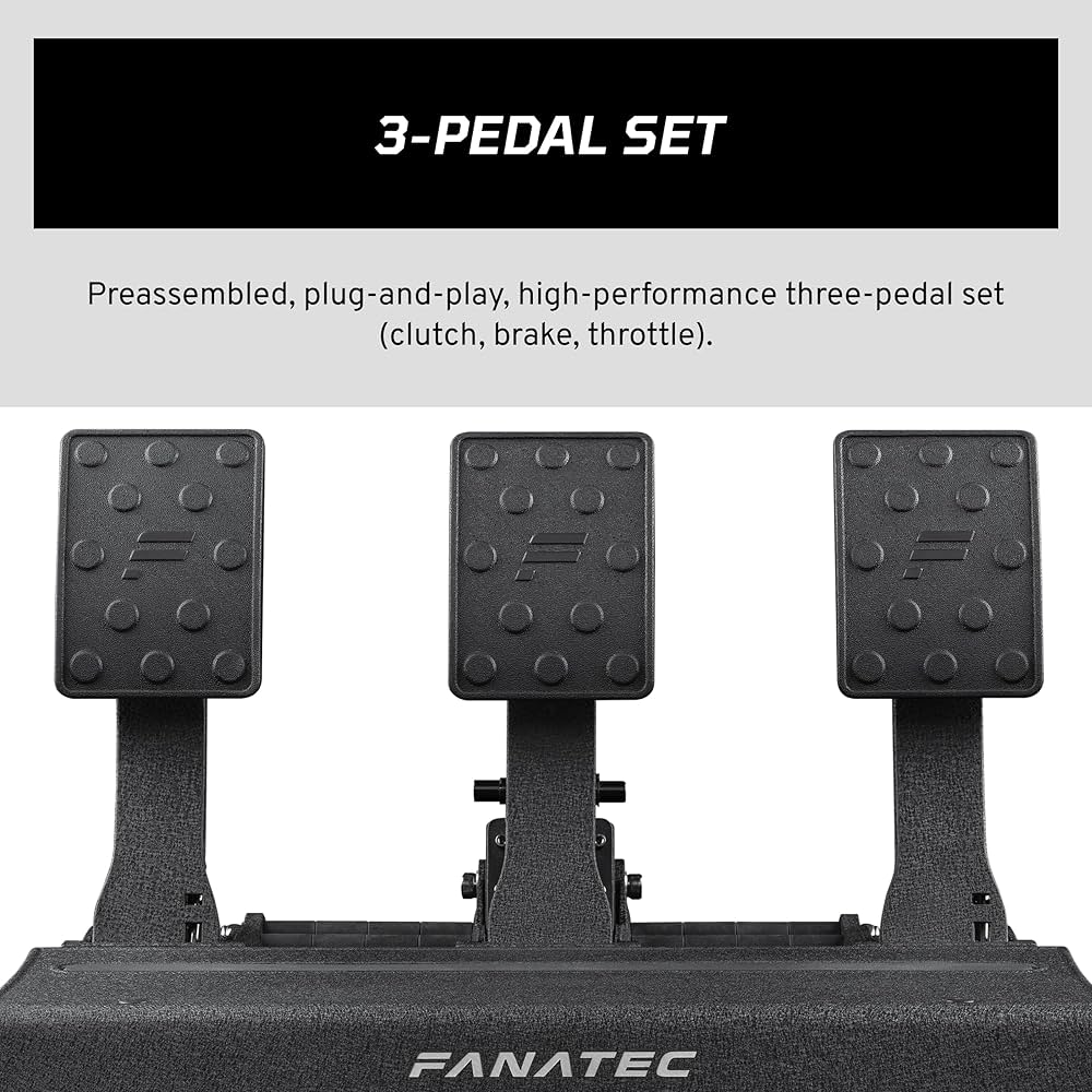 Amazon.com: Fanatec Sim Racing CSL Elite Pedals V2 – 3-Pedal Set