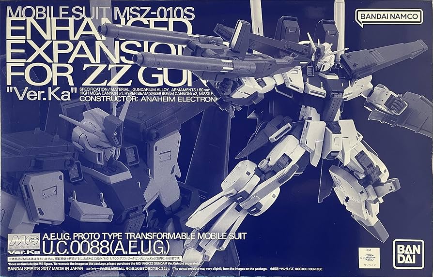 Amazon.com: BANDAI MG 1/100 Double Zeta Gundam Ver. Ka Enhanced