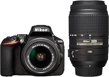 Amazon.com : Nikon Digital SLR Camera D5500 Double Zoom Lens Kit