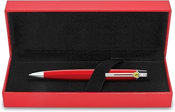 Ferrari 赤 ボールペン 本体とレア物ゴールドピンバッジ二つセット