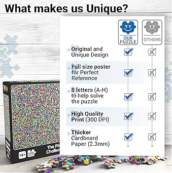 Amazon | ジグソーパズル 1000ピース 難しいパズル 大人用 28x20インチ