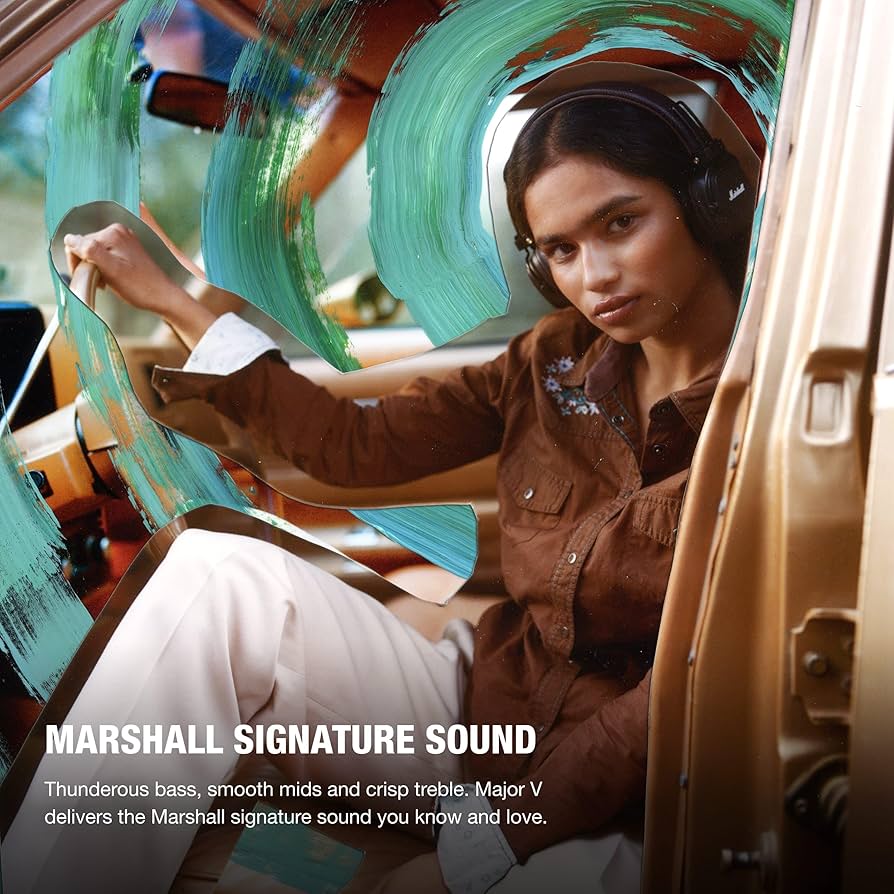 Amazon.com: Marshall Major V On-Ear Wireless Bluetooth Headphones