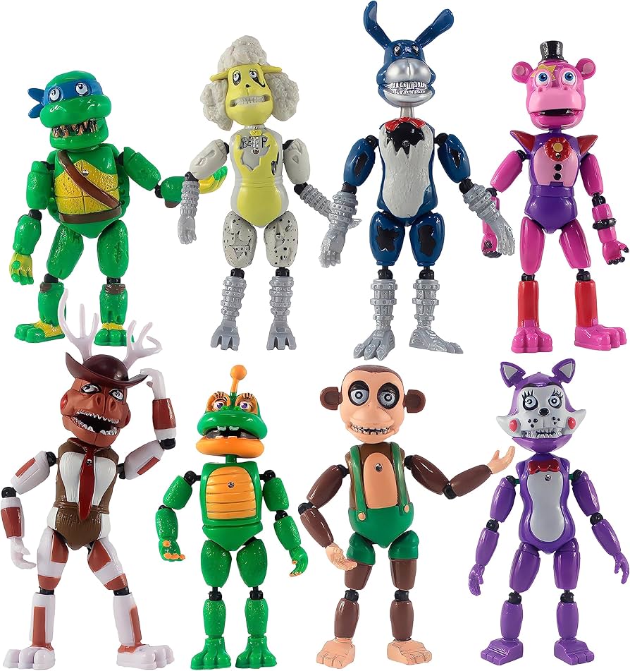 Amazon.com: Toysvill 8pcs Inspired by Game Five Nights Toys | Set