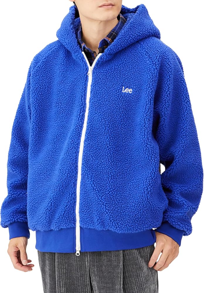 Amazon | [リー] アウター バックビッグロゴボアジップパーカー メンズ