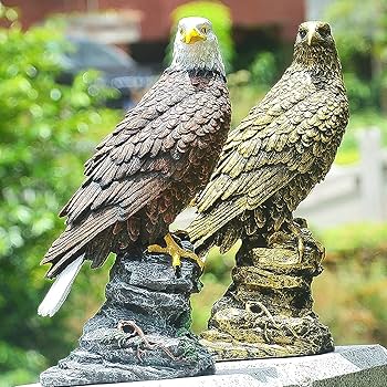 Amazon | 猛禽類最強 鷲 ワシ 鷹 置物 縁起の良いシンボル ミスター
