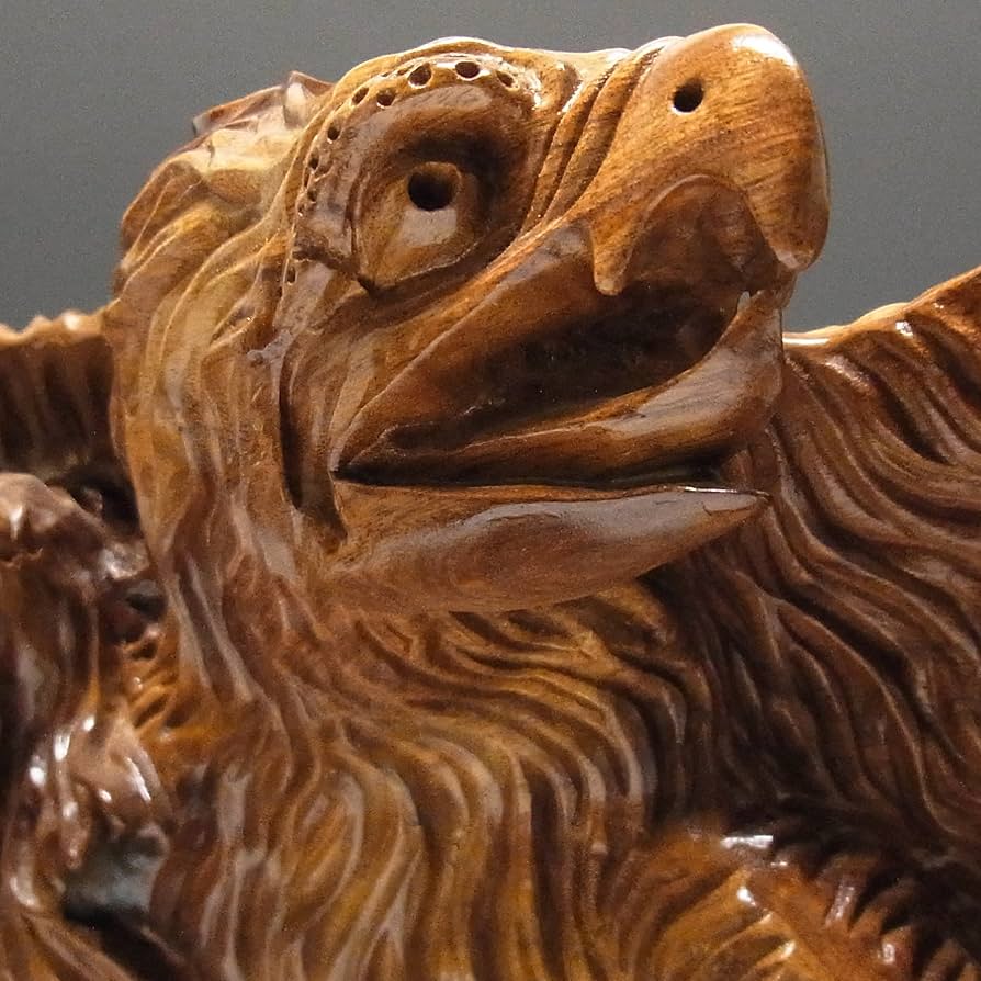 Amazon.co.jp: 木彫りの鷹 置物 両翼幅84cm : ホーム＆キッチン