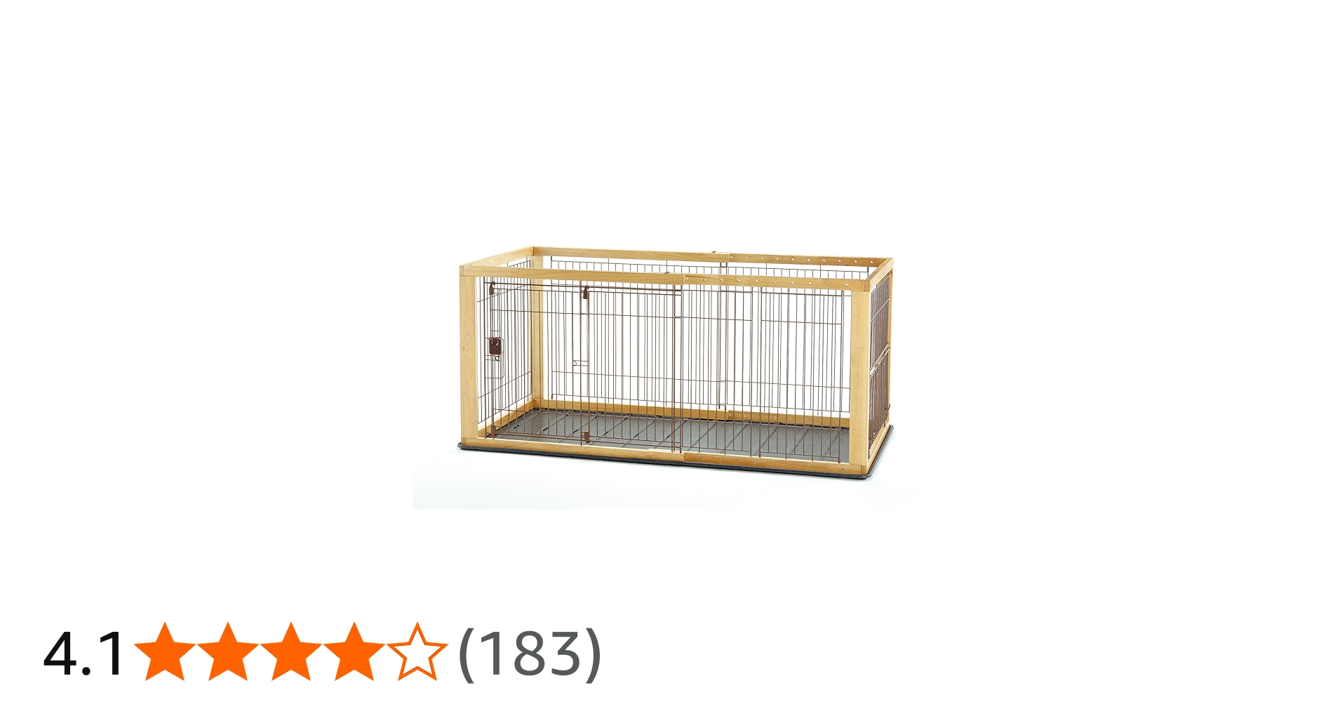 Amazon | リッチェル 木製スライドペットサークル ワイド ナチュラル