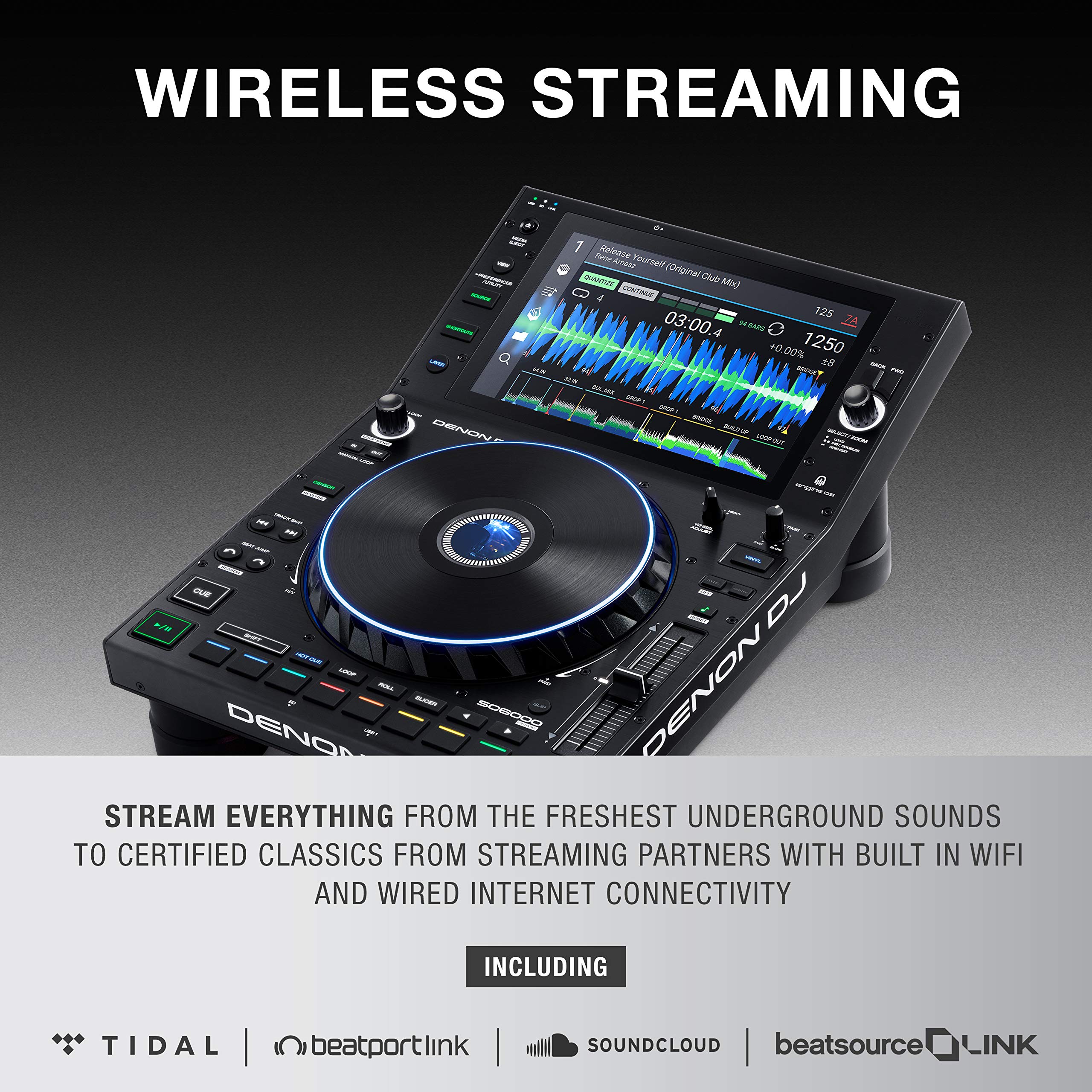 Denon DJ SC6000 PRIME – Reprodutor de mídia profissional para DJ