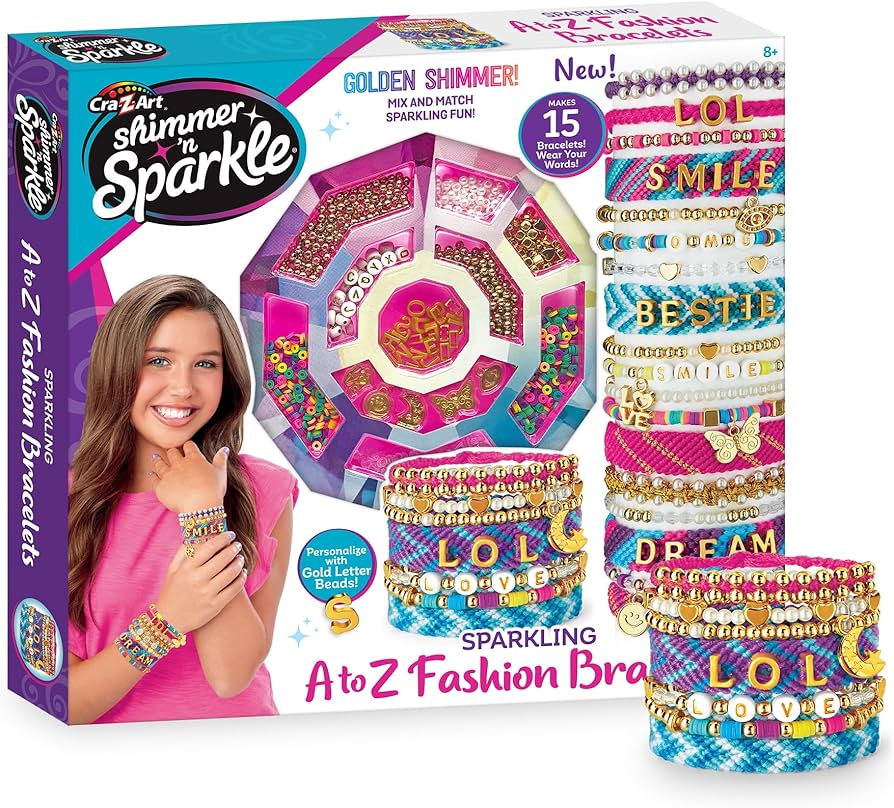 Amazon.com: Shimmer 'n Sparkle Sparkling A-Z Fashion Bracelets