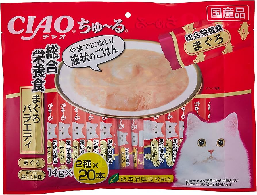 Amazon.co.jp: チャオ (CIAO) ちゅ~る まぐろバラエティ 14g×40本 総合