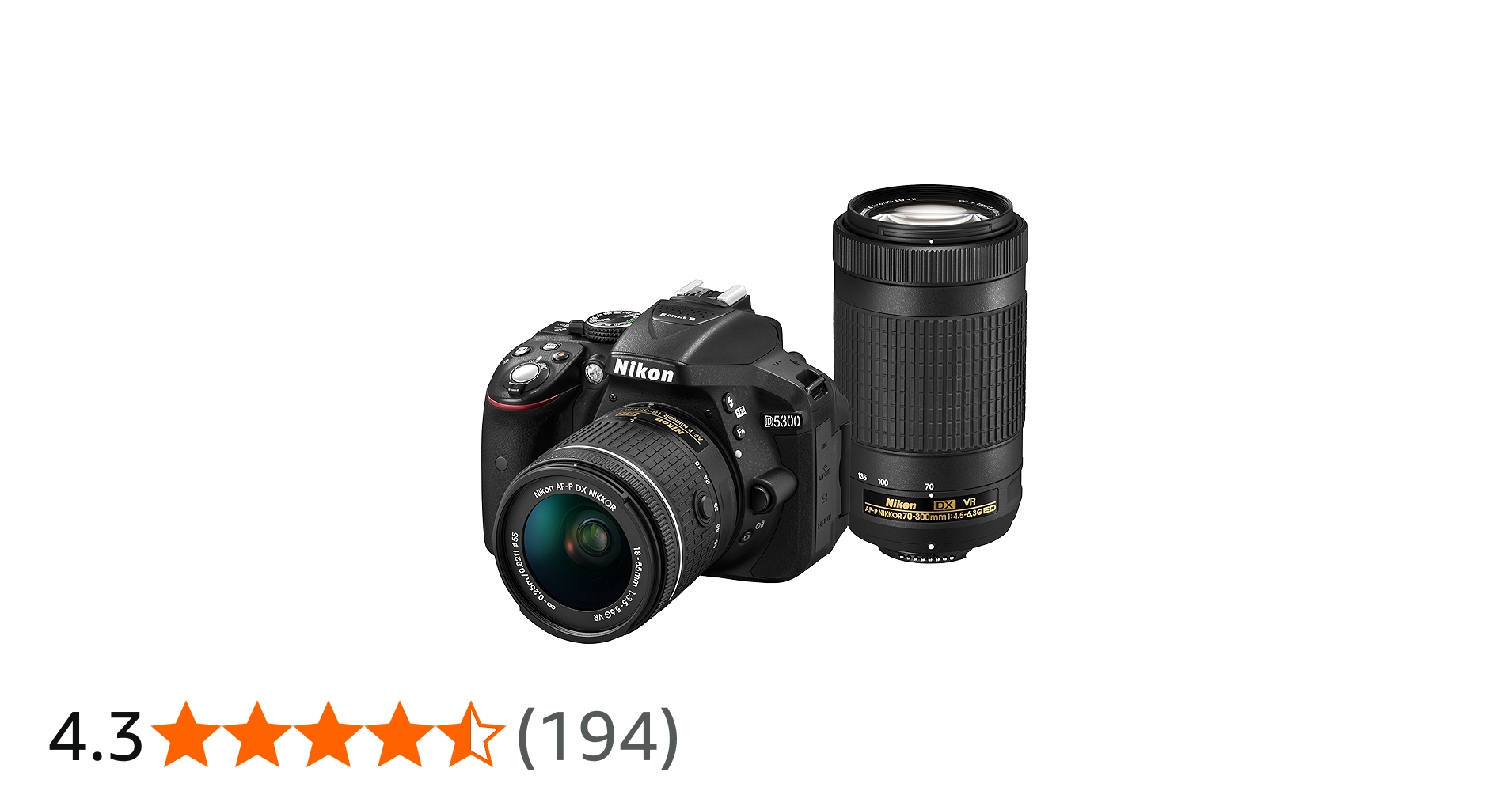 Amazon | Nikon デジタル一眼レフカメラ D5300 AF-P ダブルズーム