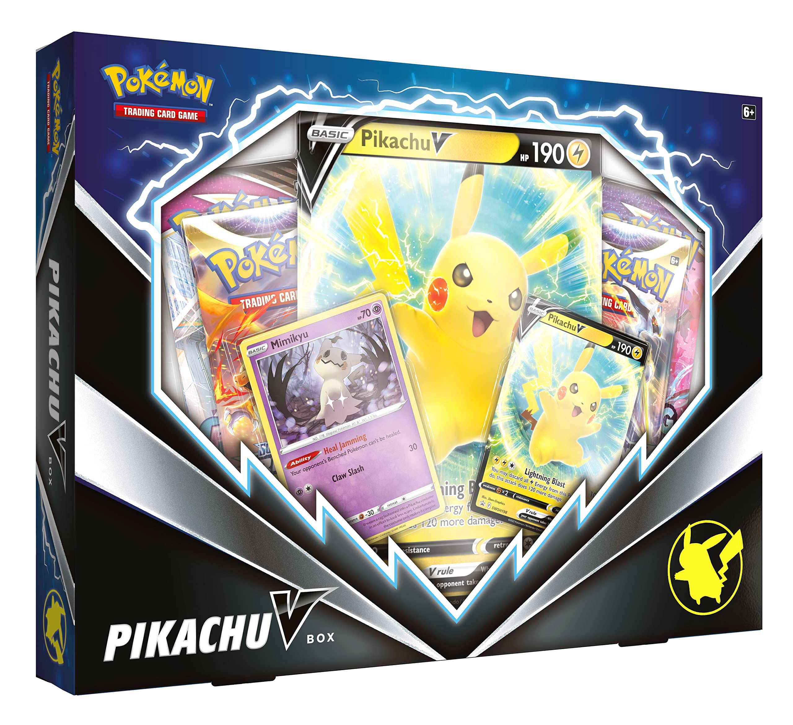 Amazon.com: Pokemon TCG: Pikachu V Box : Toys & Games