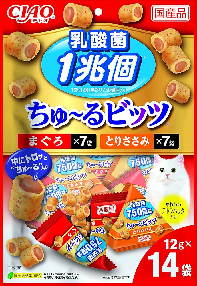 いなば CIAO チャオ ちゅーるビッツ 猫 まぐろ 国産（12g×3袋）10袋