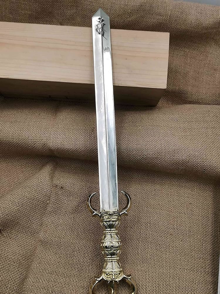 Amazon｜密教法具 真言宗 不動明王の剣 三鈷剣 魔除け お守り ほうけん