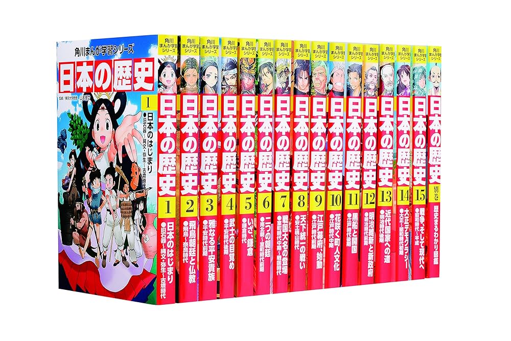 日本の歴史 全15巻➕別冊4巻 すごろく付き 角川書店 日本の