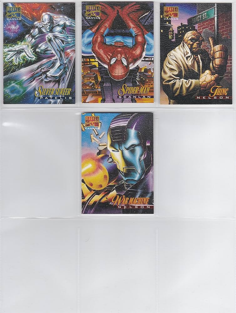 Amazon.com: 1995 Marvel Masterpieces Series Canvas Insert Set of