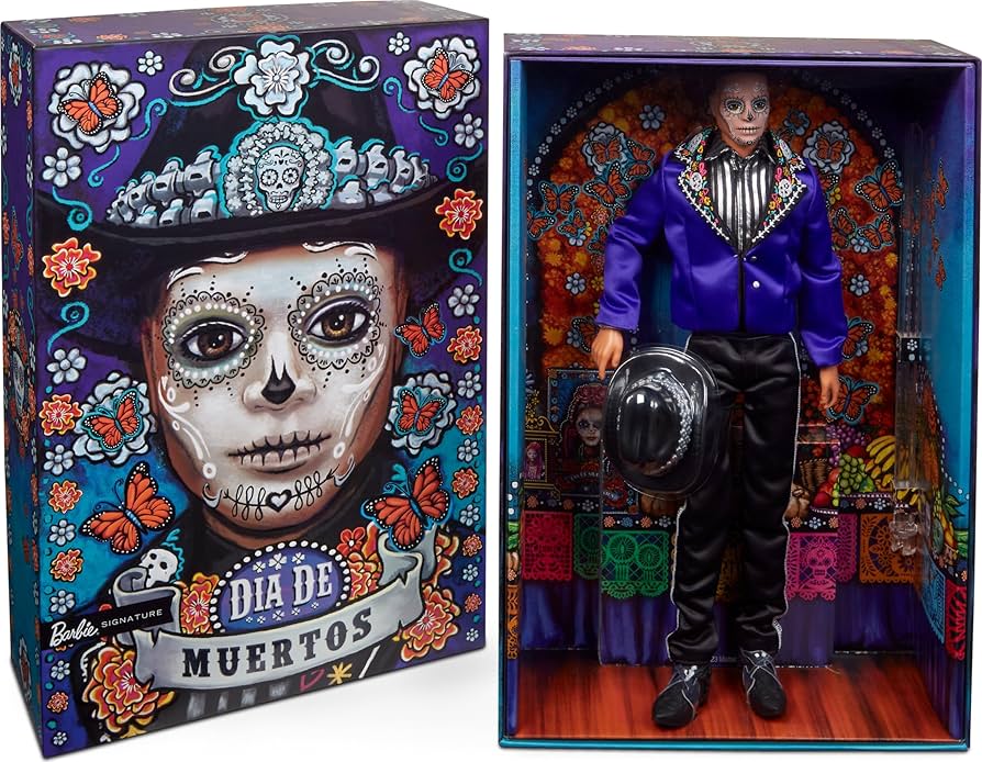 Amazon.com: Barbie Signature Ken Fashion Doll, 2023 Dia de Muertos