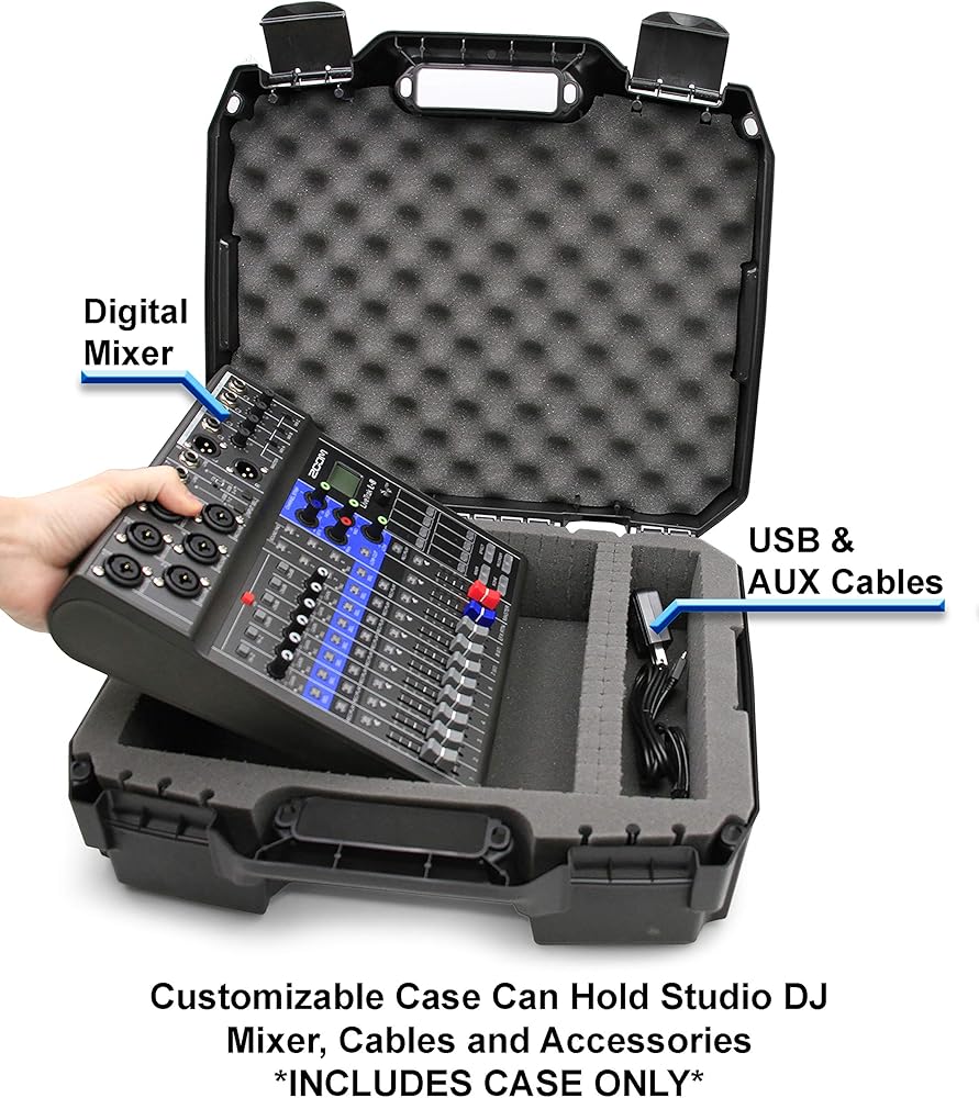 Amazon.co.jp: CASEMATIX ハードトラベルケース Zoom LiveTrak L-8 & L