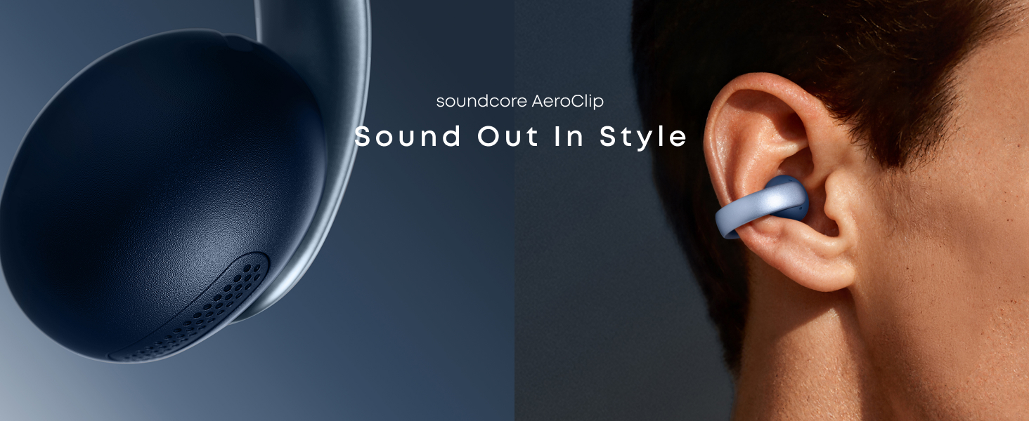 Amazon.com: Soundcore AeroClip by Anker, Open-Ear Earbuds, Clip-On