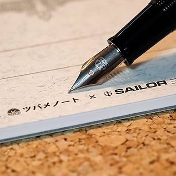 Amazon | セーラー万年筆×ツバメノート 万年筆 ギフトセット 濃紺 中