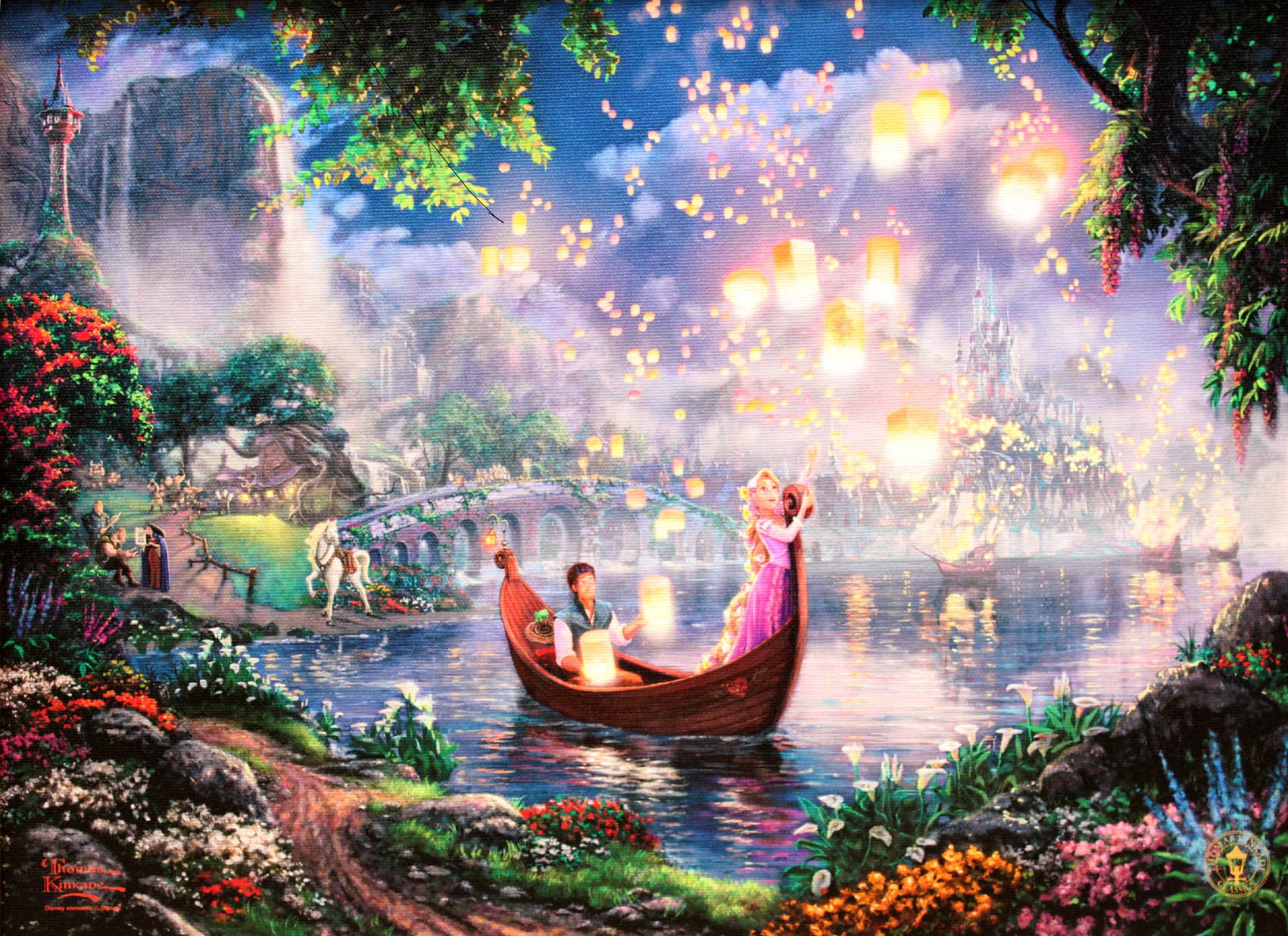 新品☆ディズニー/ トーマス・キンケード「塔の上のラプンツェル