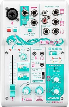 Amazon | YAMAHA ウェブキャスティングミキサー 3チャンネル 「初音
