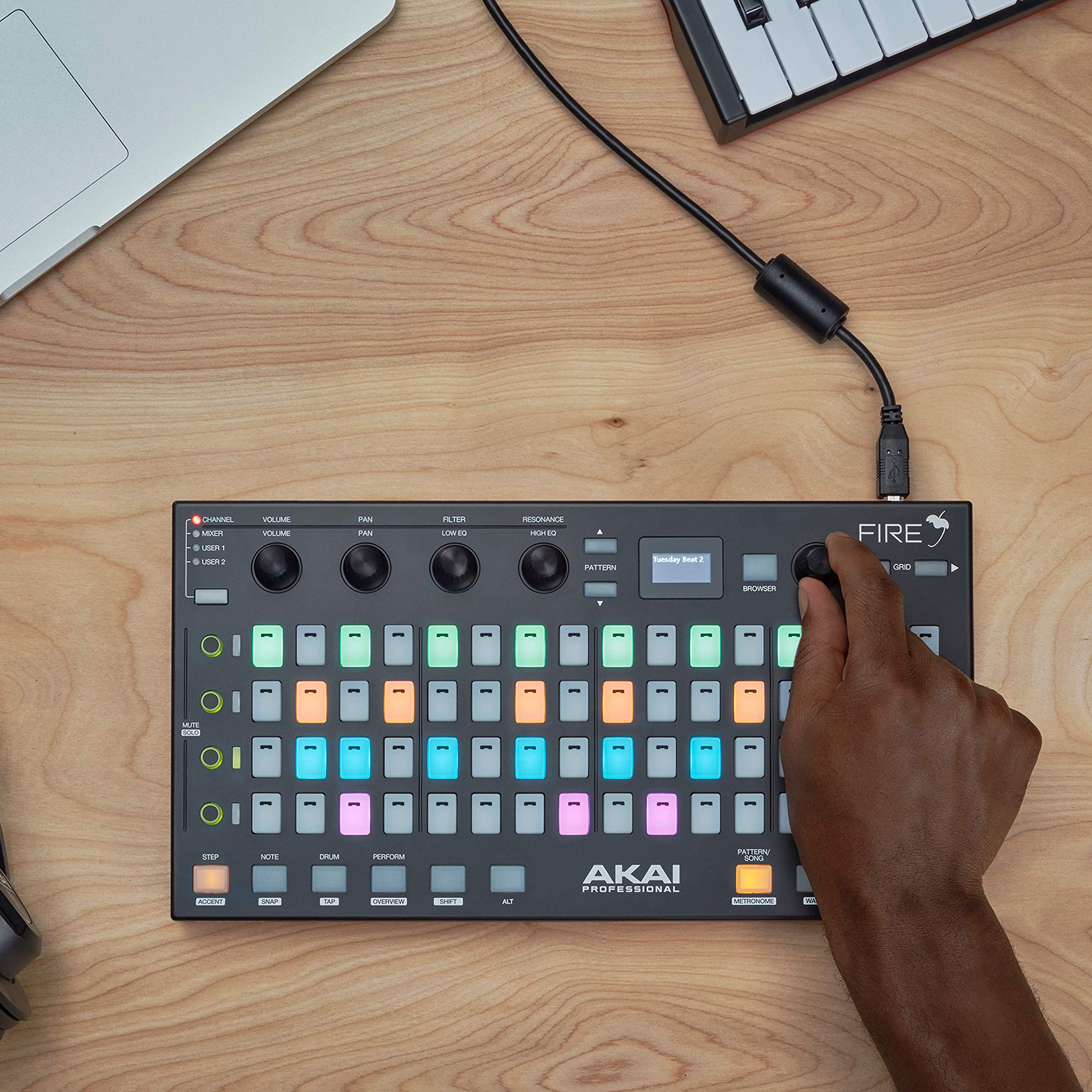 AKAI FIRE コントローラー FL Studio用 Fire Pad Controller for FL