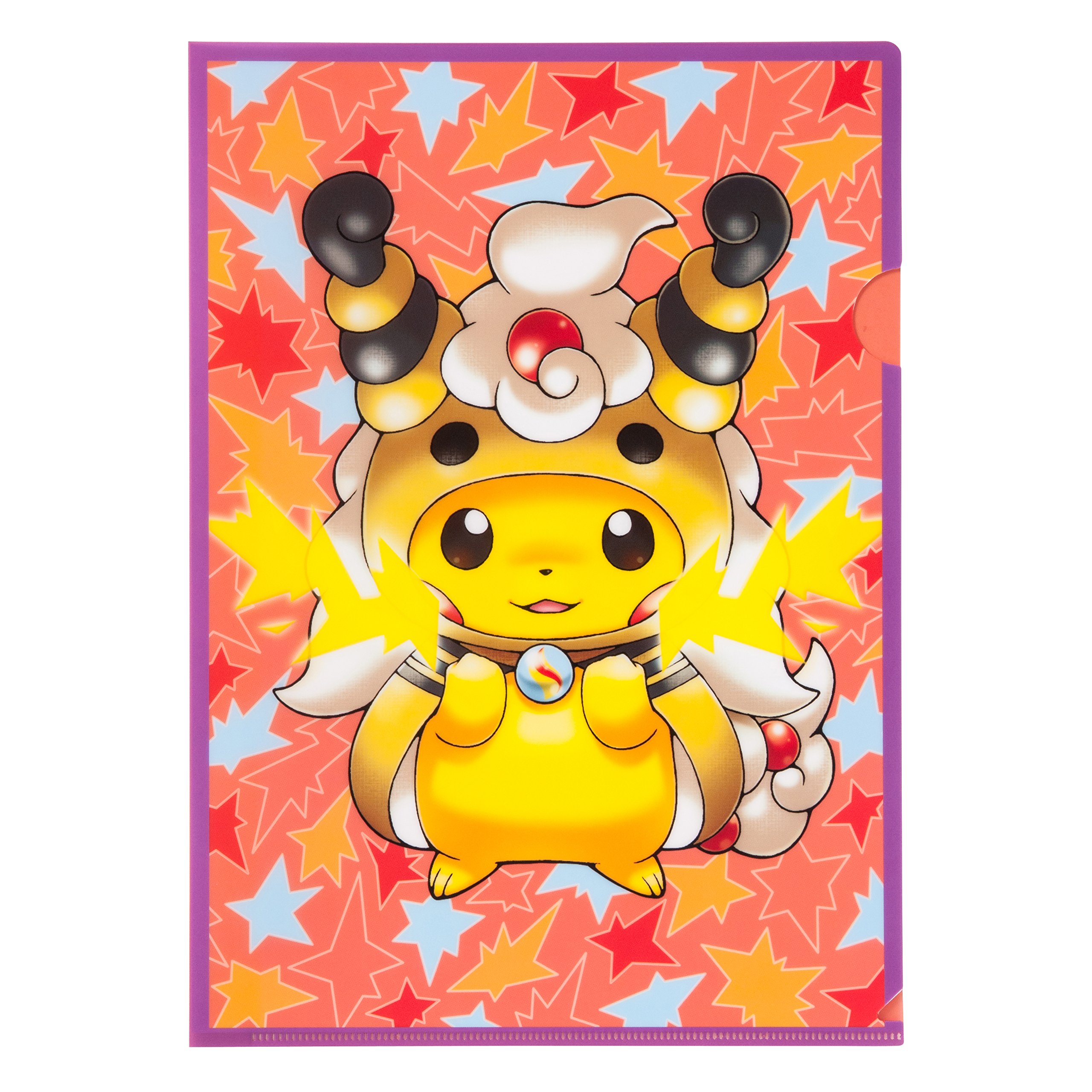 8枚セット】A4クリアファイルセット メガポンチョを着たピカチュウ