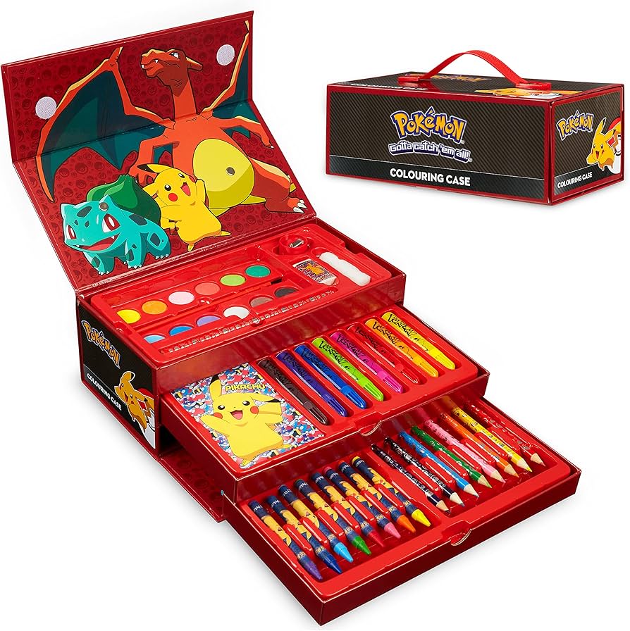 Amazon.com: Pokemon Art Set for Boys Girls Drawing Painting Kit