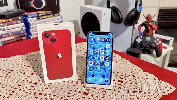 Amazon.com: Apple iPhone 13 Mini, 256GB, Red - Unlocked (Renewed