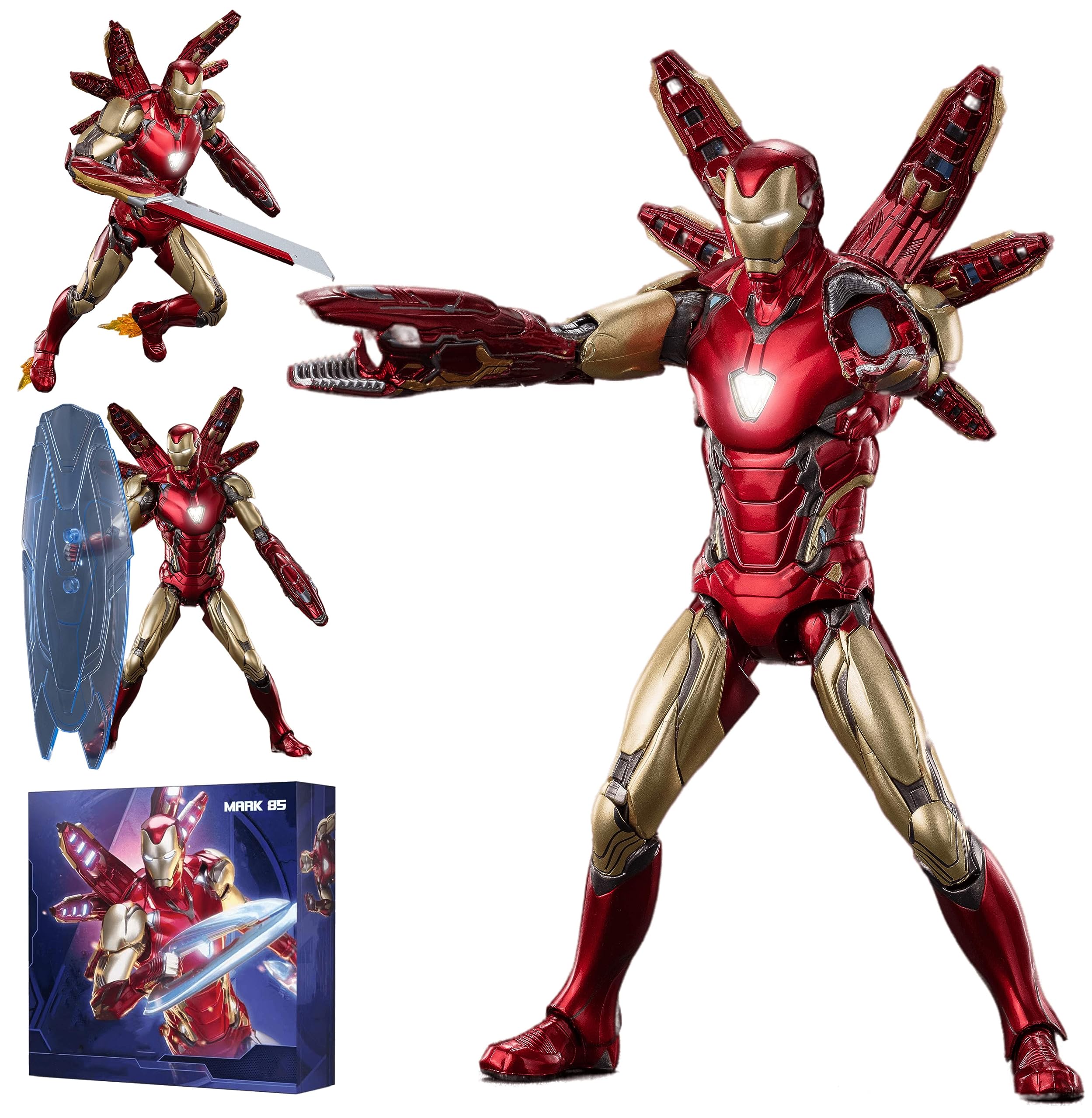 Amazon.com: LonullyMege MK85Ironman(Deluxe Version) Action Figure