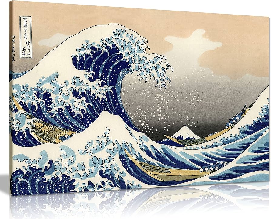 Amazon.co.jp: Katsushika Hokusai The Great Wave off Kanagawa