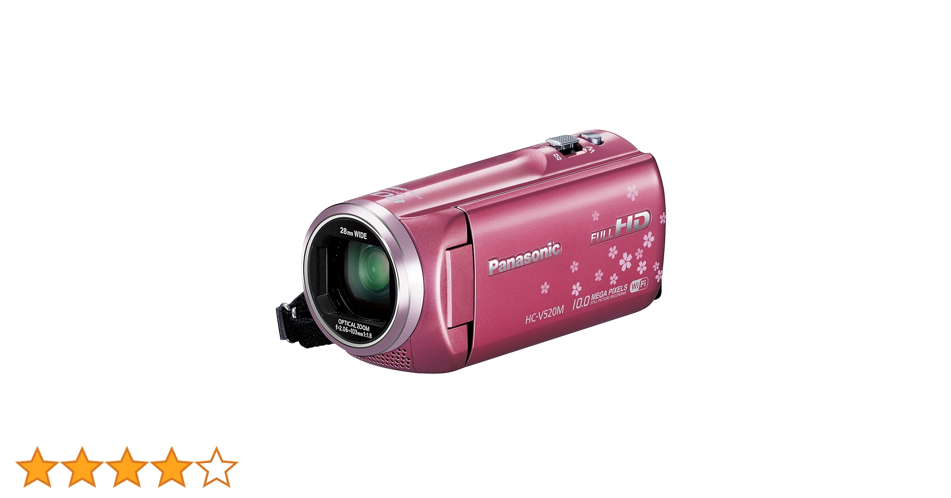 Panasonic HC-V520M ピンク ビデオカメラ 本体 Amazon.co.jp