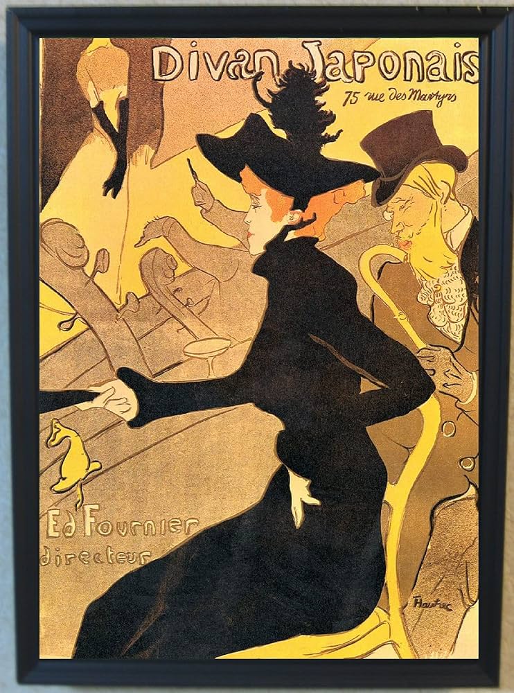 Amazon.co.jp: Genius Collections ロートレック ポスター 額付き