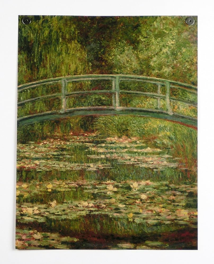 Amazon.co.jp: ポスター おしゃれ モネ 睡蓮 睡蓮の池にかかる橋 睡蓮