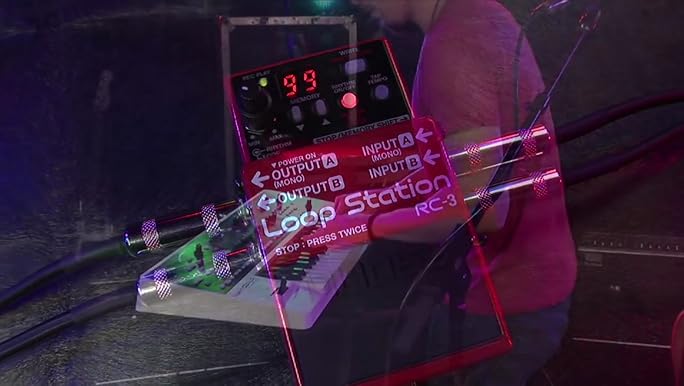 Amazon.com: BOSS RC-3 Loop Station Pedal, red : Musical Instruments