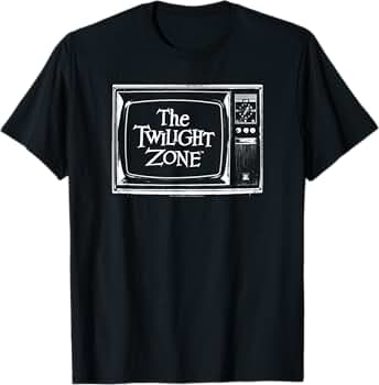 Amazon | トワイライトゾーン ビンテージテレビロゴ Tシャツ | Tシャツ
