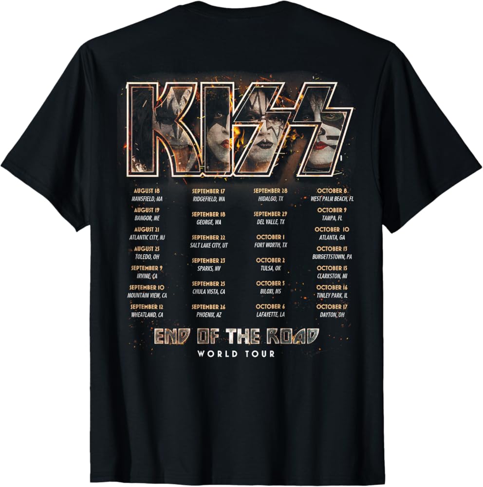 Amazon.co.jp: KISS-エンド・オブ・ザ・ロードツアーイベント Tシャツ