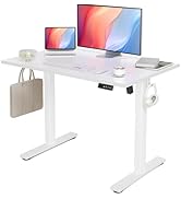 Amazon | Claiks 昇降デスク 幅100cm 引き出し付き デスク 高さ