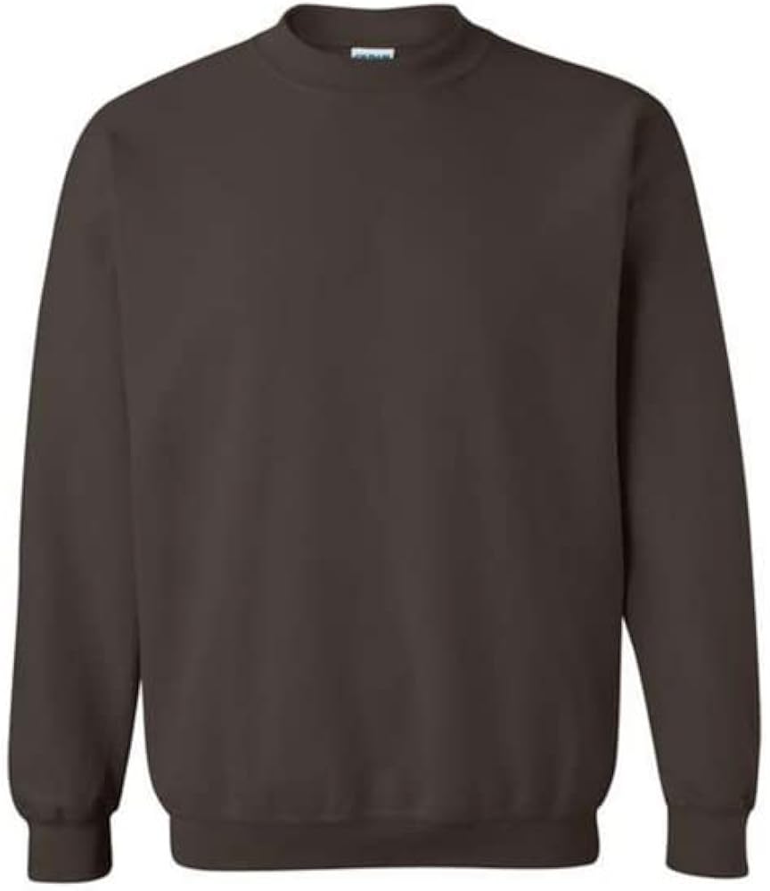 Gildan Crewneck 50/50 Fleece Sweatshirt, (G180). Dark Chocolate