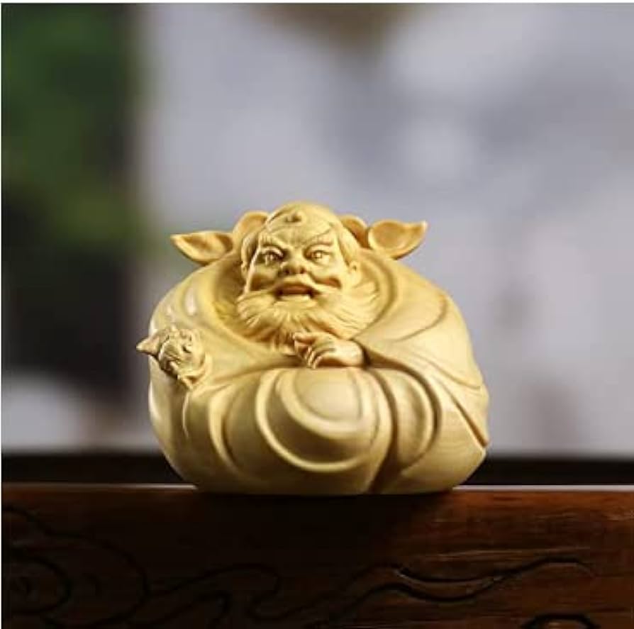 Amazon｜「鍾馗さん」木彫り仏像 開運祈願済 鍾馗様 鍾馗さま 鐘馗 魔