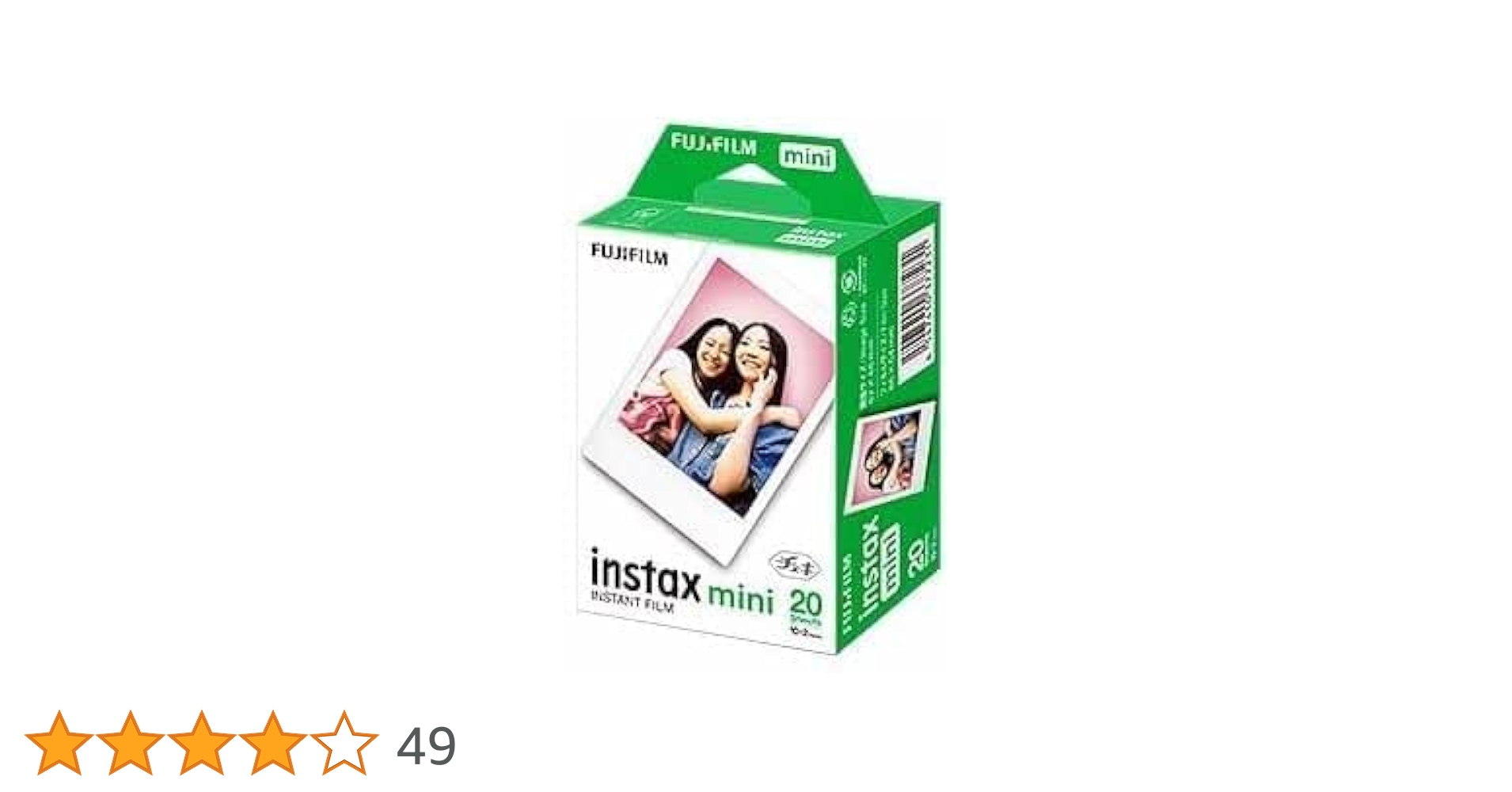 FUJIFILM instax mini フィルム 20枚入り× 5チェキフィルム instaxmini