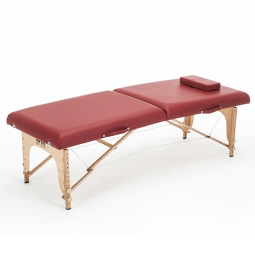 軽量 折りたたみ マッサージベッド (木製)(有孔) チョコレート