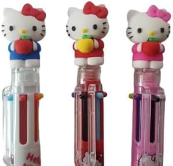Amazon | ハローキティ 0.7mm 6色 マルチカラー ボールペン ハロー
