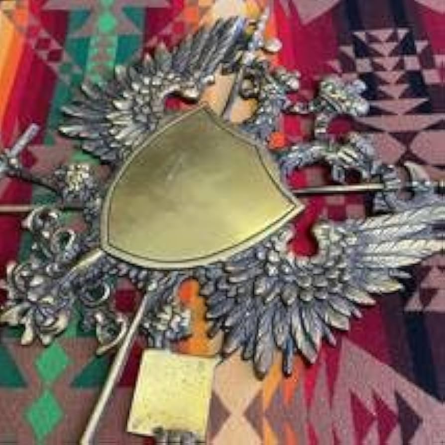 14 イギリス系アメリカ人のヴィンテージボタン紋章（手芸素材／手芸