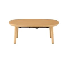 Amazon | 無印良品 楕円こたつ ナチュラル 小 幅97×奥行72×高さ37cm MJ