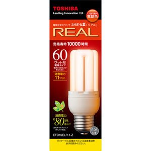 東芝 ネオボールZ リアル 電球60Wタイプ(D形) EFD15EL/11-Z (電球