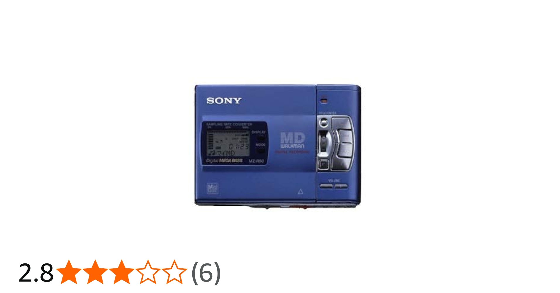 Amazon | SONY ソニー MZ-R50-L ブルー ポータブルMDレコーダー （録音